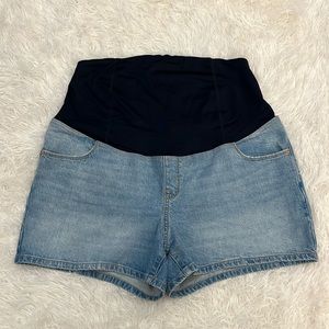 Isabel Maternity - Women’s Maternity Light Denim Midi Shorts size 14